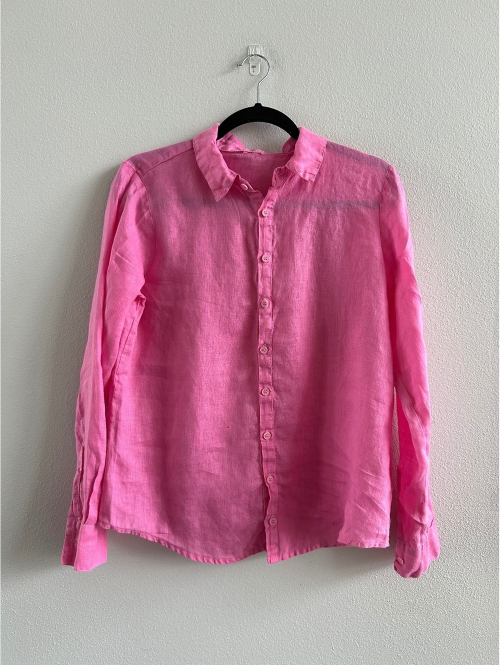 CP Shades Linen Pink Button Down Shirt Size Small